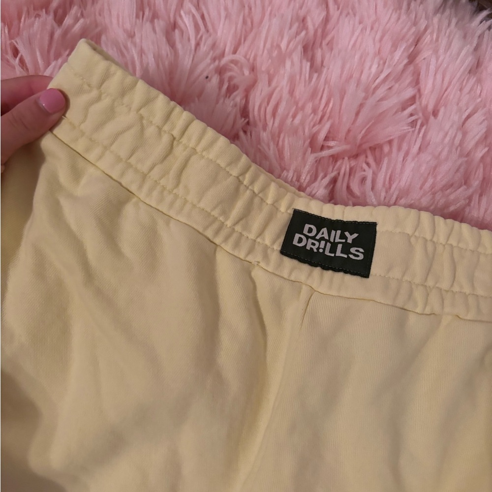 Daily Drills lemonade Shorts WORN ONCE